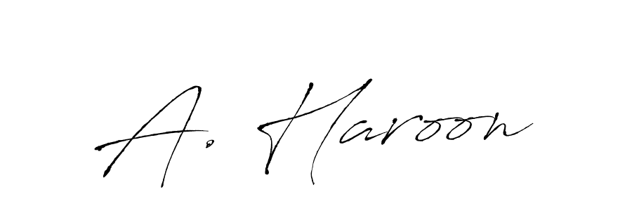 You should practise on your own different ways (Antro_Vectra) to write your name (A. Haroon) in signature. don't let someone else do it for you. A. Haroon signature style 6 images and pictures png