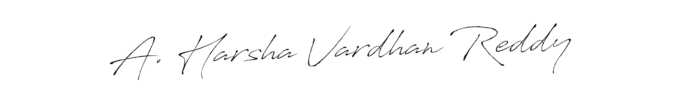 The best way (Antro_Vectra) to make a short signature is to pick only two or three words in your name. The name A. Harsha Vardhan Reddy include a total of six letters. For converting this name. A. Harsha Vardhan Reddy signature style 6 images and pictures png