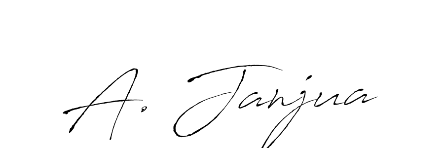 Also we have A. Janjua name is the best signature style. Create professional handwritten signature collection using Antro_Vectra autograph style. A. Janjua signature style 6 images and pictures png