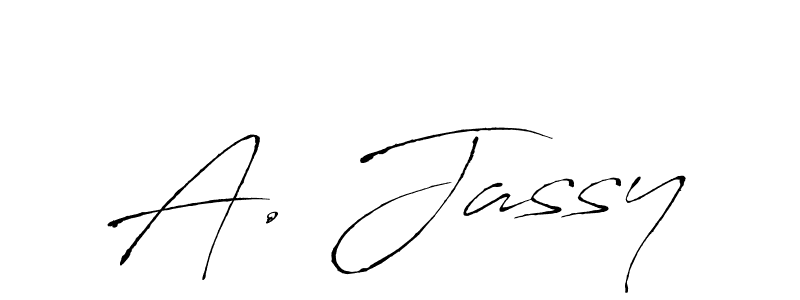 The best way (Antro_Vectra) to make a short signature is to pick only two or three words in your name. The name A. Jassy include a total of six letters. For converting this name. A. Jassy signature style 6 images and pictures png