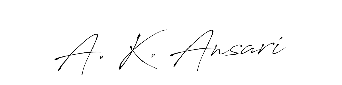 Make a beautiful signature design for name A. K. Ansari. Use this online signature maker to create a handwritten signature for free. A. K. Ansari signature style 6 images and pictures png