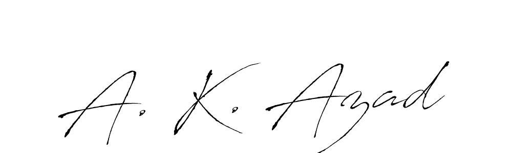 Also we have A. K. Azad name is the best signature style. Create professional handwritten signature collection using Antro_Vectra autograph style. A. K. Azad signature style 6 images and pictures png