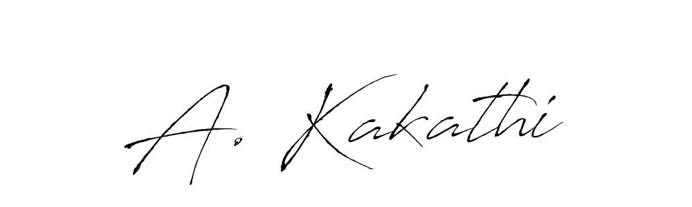 Design your own signature with our free online signature maker. With this signature software, you can create a handwritten (Antro_Vectra) signature for name A. Kakathi. A. Kakathi signature style 6 images and pictures png