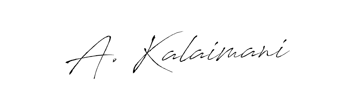 Make a beautiful signature design for name A. Kalaimani. With this signature (Antro_Vectra) style, you can create a handwritten signature for free. A. Kalaimani signature style 6 images and pictures png