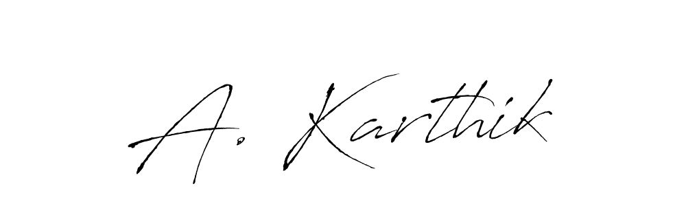 Use a signature maker to create a handwritten signature online. With this signature software, you can design (Antro_Vectra) your own signature for name A. Karthik. A. Karthik signature style 6 images and pictures png