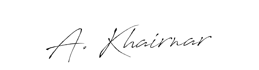 Also we have A. Khairnar name is the best signature style. Create professional handwritten signature collection using Antro_Vectra autograph style. A. Khairnar signature style 6 images and pictures png