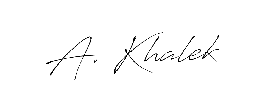 Once you've used our free online signature maker to create your best signature Antro_Vectra style, it's time to enjoy all of the benefits that A. Khalek name signing documents. A. Khalek signature style 6 images and pictures png