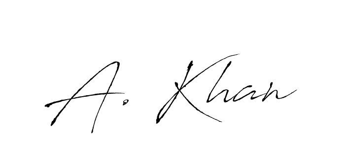 The best way (Antro_Vectra) to make a short signature is to pick only two or three words in your name. The name A. Khan include a total of six letters. For converting this name. A. Khan signature style 6 images and pictures png