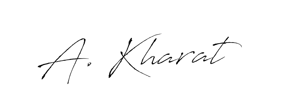 Make a beautiful signature design for name A. Kharat. With this signature (Antro_Vectra) style, you can create a handwritten signature for free. A. Kharat signature style 6 images and pictures png