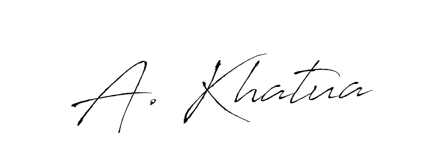 A. Khatua stylish signature style. Best Handwritten Sign (Antro_Vectra) for my name. Handwritten Signature Collection Ideas for my name A. Khatua. A. Khatua signature style 6 images and pictures png