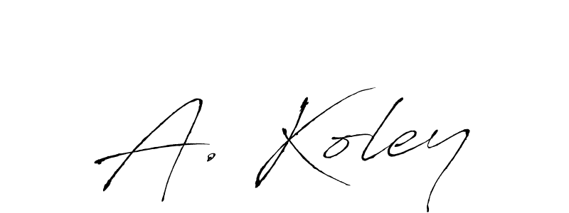 Once you've used our free online signature maker to create your best signature Antro_Vectra style, it's time to enjoy all of the benefits that A. Koley name signing documents. A. Koley signature style 6 images and pictures png