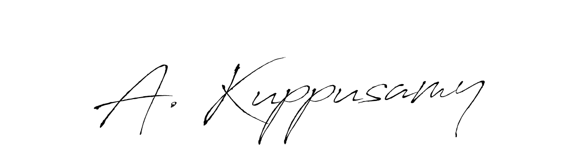 Also we have A. Kuppusamy name is the best signature style. Create professional handwritten signature collection using Antro_Vectra autograph style. A. Kuppusamy signature style 6 images and pictures png