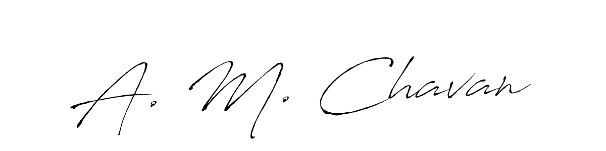 if you are searching for the best signature style for your name A. M. Chavan. so please give up your signature search. here we have designed multiple signature styles  using Antro_Vectra. A. M. Chavan signature style 6 images and pictures png