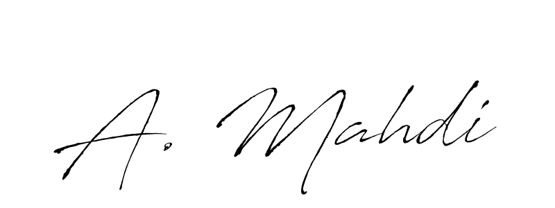 Design your own signature with our free online signature maker. With this signature software, you can create a handwritten (Antro_Vectra) signature for name A. Mahdi. A. Mahdi signature style 6 images and pictures png