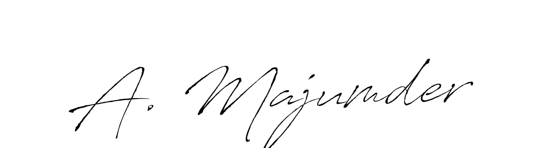 You should practise on your own different ways (Antro_Vectra) to write your name (A. Majumder) in signature. don't let someone else do it for you. A. Majumder signature style 6 images and pictures png