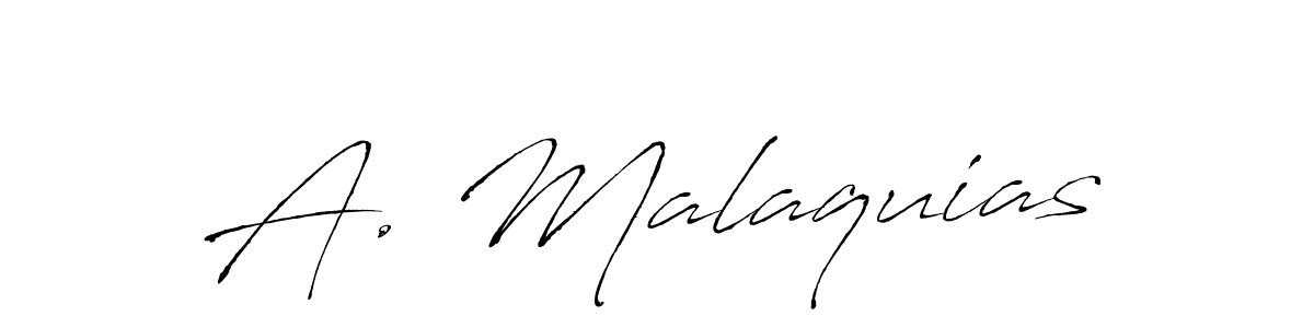 Design your own signature with our free online signature maker. With this signature software, you can create a handwritten (Antro_Vectra) signature for name A. Malaquias. A. Malaquias signature style 6 images and pictures png