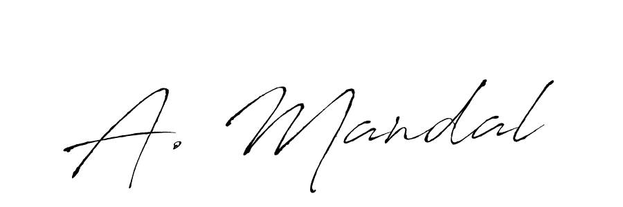 Also we have A. Mandal name is the best signature style. Create professional handwritten signature collection using Antro_Vectra autograph style. A. Mandal signature style 6 images and pictures png