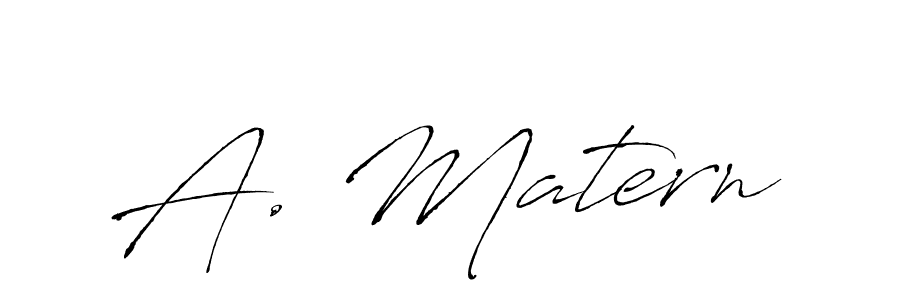 if you are searching for the best signature style for your name A. Matern. so please give up your signature search. here we have designed multiple signature styles  using Antro_Vectra. A. Matern signature style 6 images and pictures png