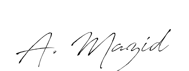 Also You can easily find your signature by using the search form. We will create A. Mazid name handwritten signature images for you free of cost using Antro_Vectra sign style. A. Mazid signature style 6 images and pictures png