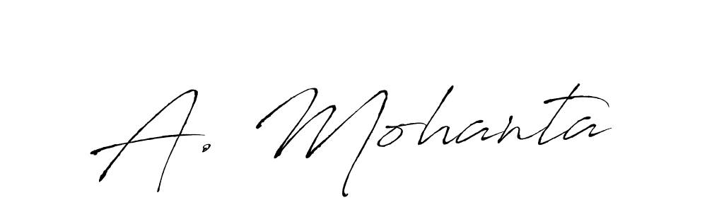 How to make A. Mohanta signature? Antro_Vectra is a professional autograph style. Create handwritten signature for A. Mohanta name. A. Mohanta signature style 6 images and pictures png