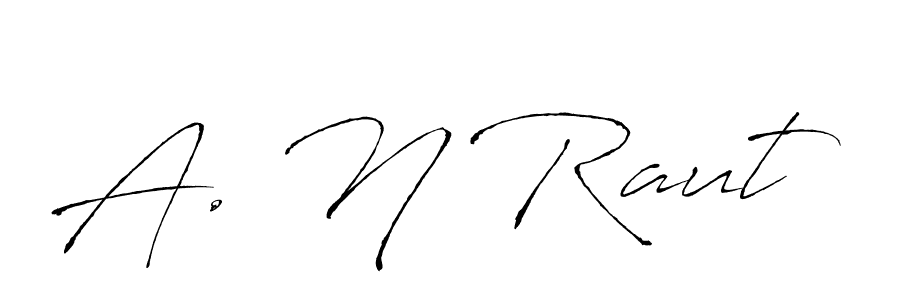 Antro_Vectra is a professional signature style that is perfect for those who want to add a touch of class to their signature. It is also a great choice for those who want to make their signature more unique. Get A. N Raut name to fancy signature for free. A. N Raut signature style 6 images and pictures png