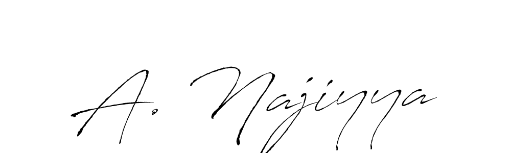 Make a beautiful signature design for name A. Najiyya. With this signature (Antro_Vectra) style, you can create a handwritten signature for free. A. Najiyya signature style 6 images and pictures png