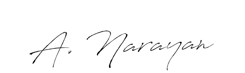 Use a signature maker to create a handwritten signature online. With this signature software, you can design (Antro_Vectra) your own signature for name A. Narayan. A. Narayan signature style 6 images and pictures png