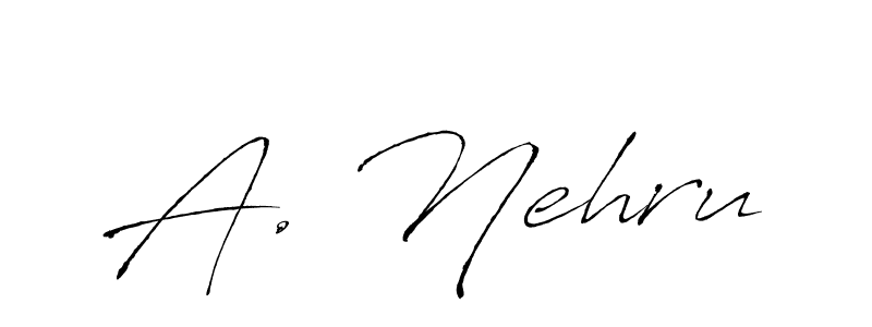 Create a beautiful signature design for name A. Nehru. With this signature (Antro_Vectra) fonts, you can make a handwritten signature for free. A. Nehru signature style 6 images and pictures png