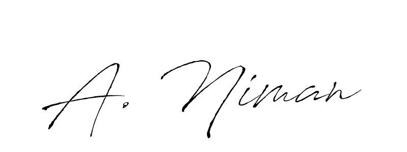 You can use this online signature creator to create a handwritten signature for the name A. Niman. This is the best online autograph maker. A. Niman signature style 6 images and pictures png