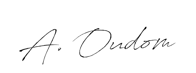 Design your own signature with our free online signature maker. With this signature software, you can create a handwritten (Antro_Vectra) signature for name A. Oudom. A. Oudom signature style 6 images and pictures png