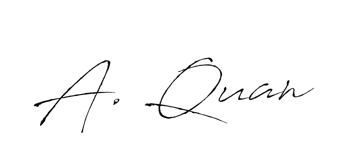 How to make A. Quan signature? Antro_Vectra is a professional autograph style. Create handwritten signature for A. Quan name. A. Quan signature style 6 images and pictures png