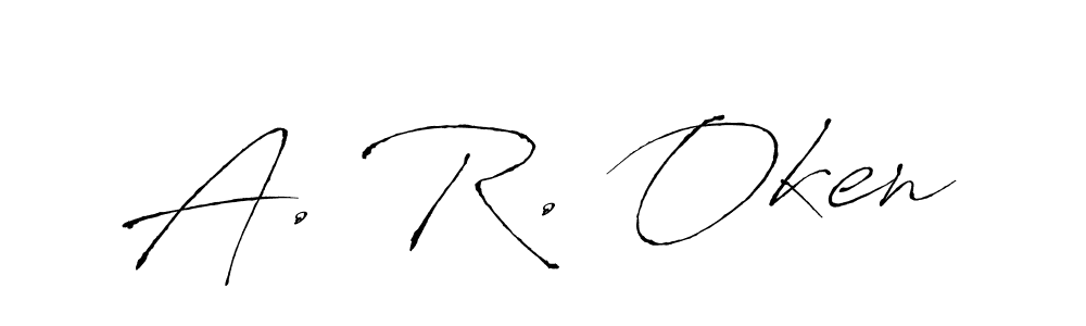 Check out images of Autograph of A. R. Oken name. Actor A. R. Oken Signature Style. Antro_Vectra is a professional sign style online. A. R. Oken signature style 6 images and pictures png