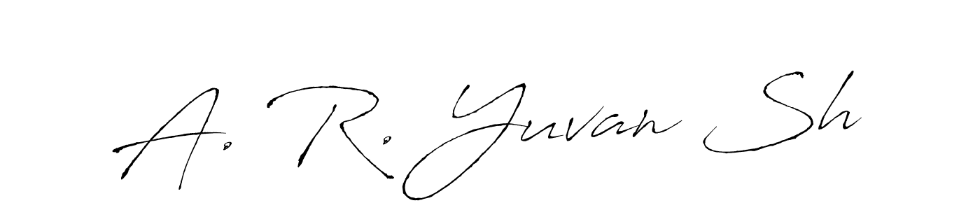 A. R. Yuvan Sh stylish signature style. Best Handwritten Sign (Antro_Vectra) for my name. Handwritten Signature Collection Ideas for my name A. R. Yuvan Sh. A. R. Yuvan Sh signature style 6 images and pictures png