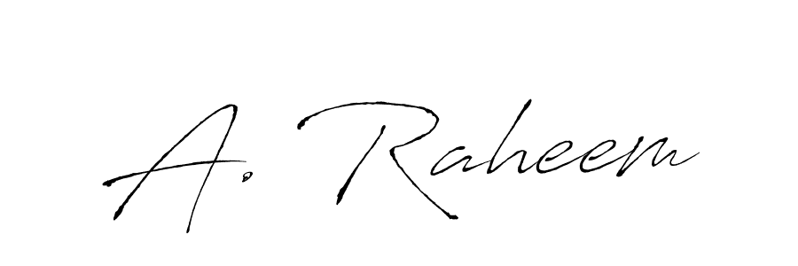 Also You can easily find your signature by using the search form. We will create A. Raheem name handwritten signature images for you free of cost using Antro_Vectra sign style. A. Raheem signature style 6 images and pictures png