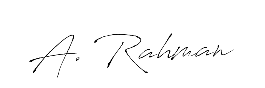 Also You can easily find your signature by using the search form. We will create A. Rahman name handwritten signature images for you free of cost using Antro_Vectra sign style. A. Rahman signature style 6 images and pictures png