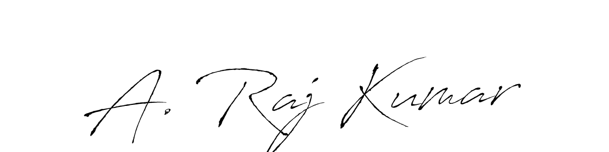 Create a beautiful signature design for name A. Raj Kumar. With this signature (Antro_Vectra) fonts, you can make a handwritten signature for free. A. Raj Kumar signature style 6 images and pictures png