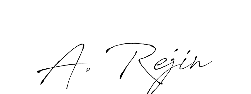 A. Rejin stylish signature style. Best Handwritten Sign (Antro_Vectra) for my name. Handwritten Signature Collection Ideas for my name A. Rejin. A. Rejin signature style 6 images and pictures png