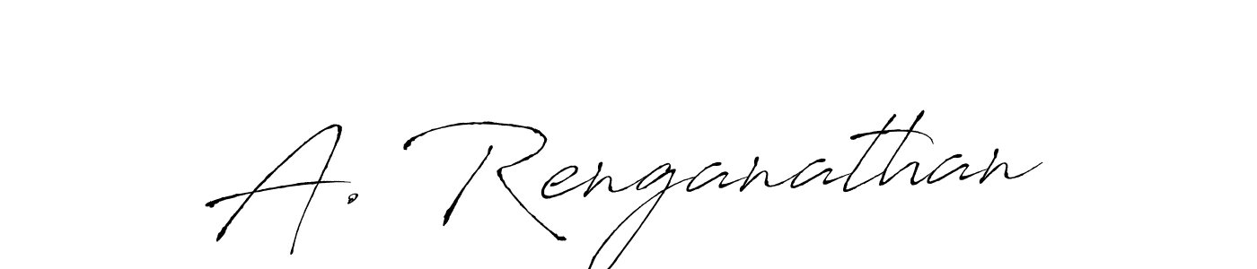 Make a beautiful signature design for name A. Renganathan. With this signature (Antro_Vectra) style, you can create a handwritten signature for free. A. Renganathan signature style 6 images and pictures png