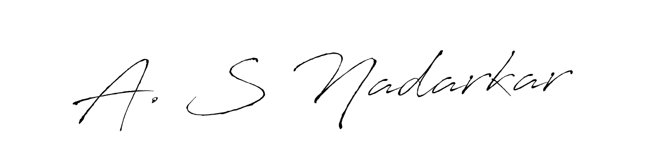 You should practise on your own different ways (Antro_Vectra) to write your name (A. S Nadarkar) in signature. don't let someone else do it for you. A. S Nadarkar signature style 6 images and pictures png