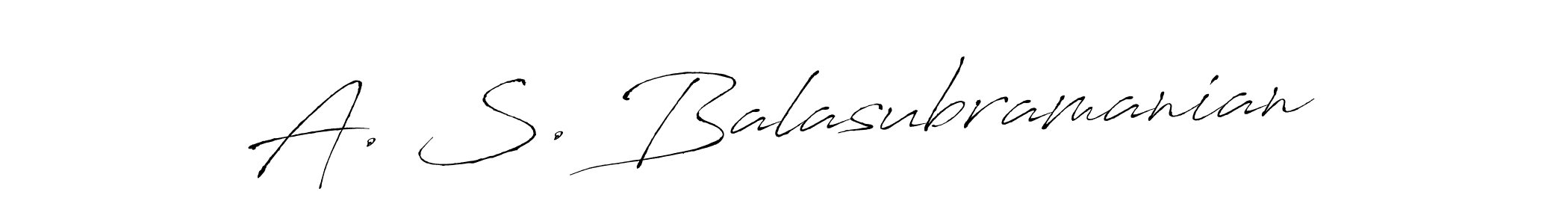 Make a beautiful signature design for name A. S. Balasubramanian. With this signature (Antro_Vectra) style, you can create a handwritten signature for free. A. S. Balasubramanian signature style 6 images and pictures png