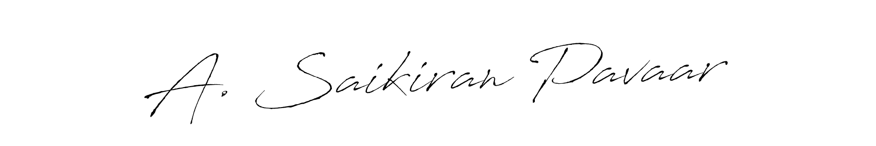 Also we have A. Saikiran Pavaar name is the best signature style. Create professional handwritten signature collection using Antro_Vectra autograph style. A. Saikiran Pavaar signature style 6 images and pictures png