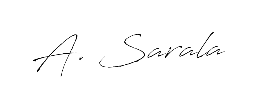 Similarly Antro_Vectra is the best handwritten signature design. Signature creator online .You can use it as an online autograph creator for name A. Sarala. A. Sarala signature style 6 images and pictures png