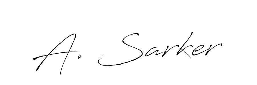 How to make A. Sarker name signature. Use Antro_Vectra style for creating short signs online. This is the latest handwritten sign. A. Sarker signature style 6 images and pictures png