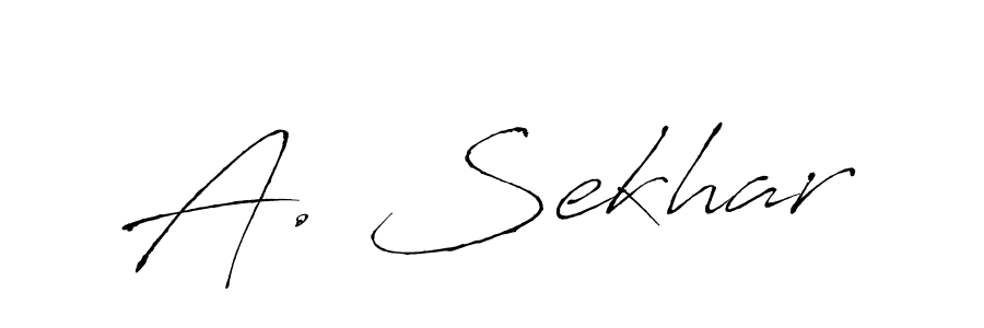 Make a beautiful signature design for name A. Sekhar. With this signature (Antro_Vectra) style, you can create a handwritten signature for free. A. Sekhar signature style 6 images and pictures png