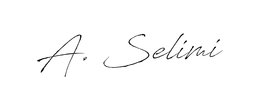 The best way (Antro_Vectra) to make a short signature is to pick only two or three words in your name. The name A. Selimi include a total of six letters. For converting this name. A. Selimi signature style 6 images and pictures png
