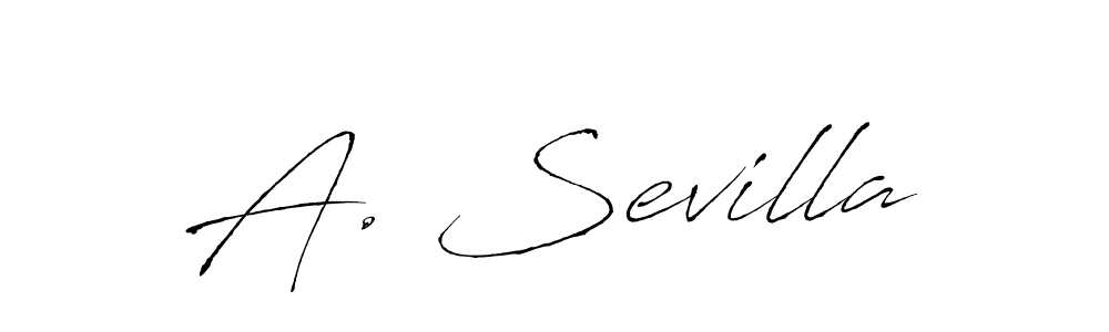 Create a beautiful signature design for name A. Sevilla. With this signature (Antro_Vectra) fonts, you can make a handwritten signature for free. A. Sevilla signature style 6 images and pictures png