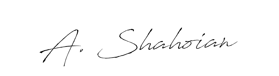 Once you've used our free online signature maker to create your best signature Antro_Vectra style, it's time to enjoy all of the benefits that A. Shahoian name signing documents. A. Shahoian signature style 6 images and pictures png