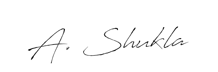 Make a beautiful signature design for name A. Shukla. With this signature (Antro_Vectra) style, you can create a handwritten signature for free. A. Shukla signature style 6 images and pictures png