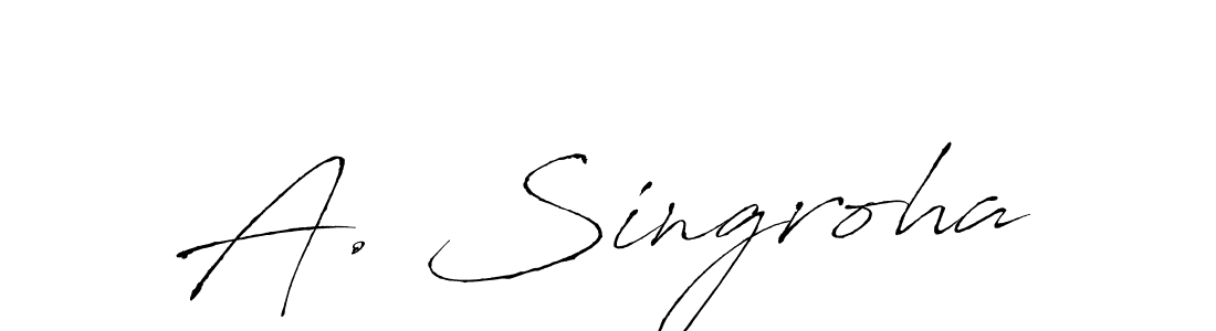 Here are the top 10 professional signature styles for the name A. Singroha. These are the best autograph styles you can use for your name. A. Singroha signature style 6 images and pictures png