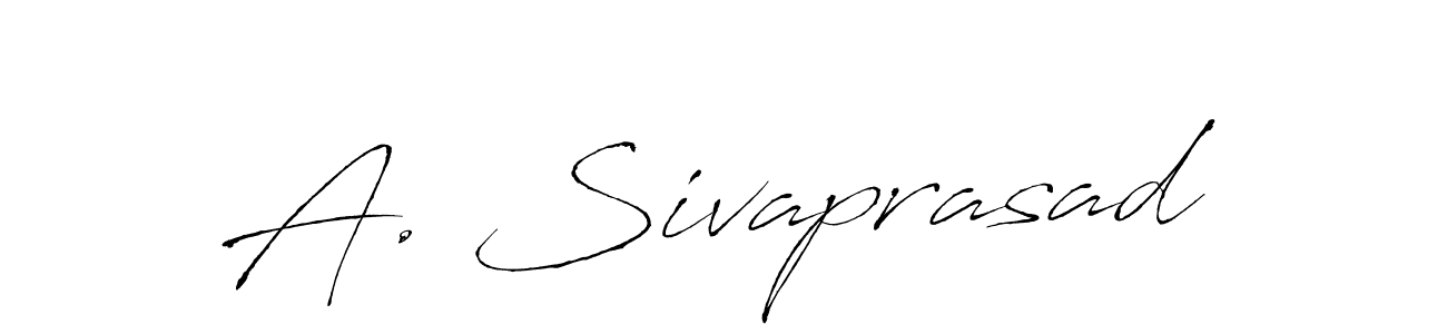 It looks lik you need a new signature style for name A. Sivaprasad. Design unique handwritten (Antro_Vectra) signature with our free signature maker in just a few clicks. A. Sivaprasad signature style 6 images and pictures png